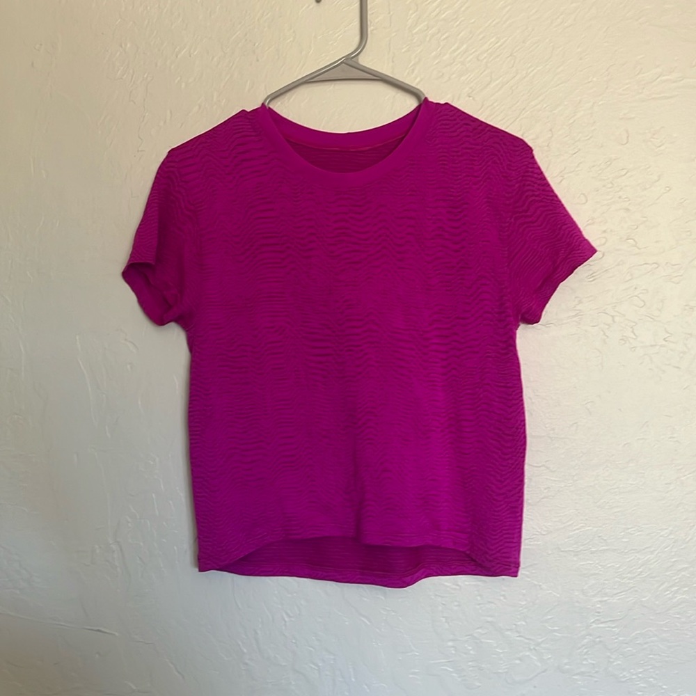 Pink lululemon shirt size 2